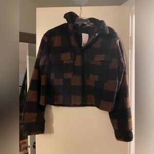 H & M Sherpa crop jacket